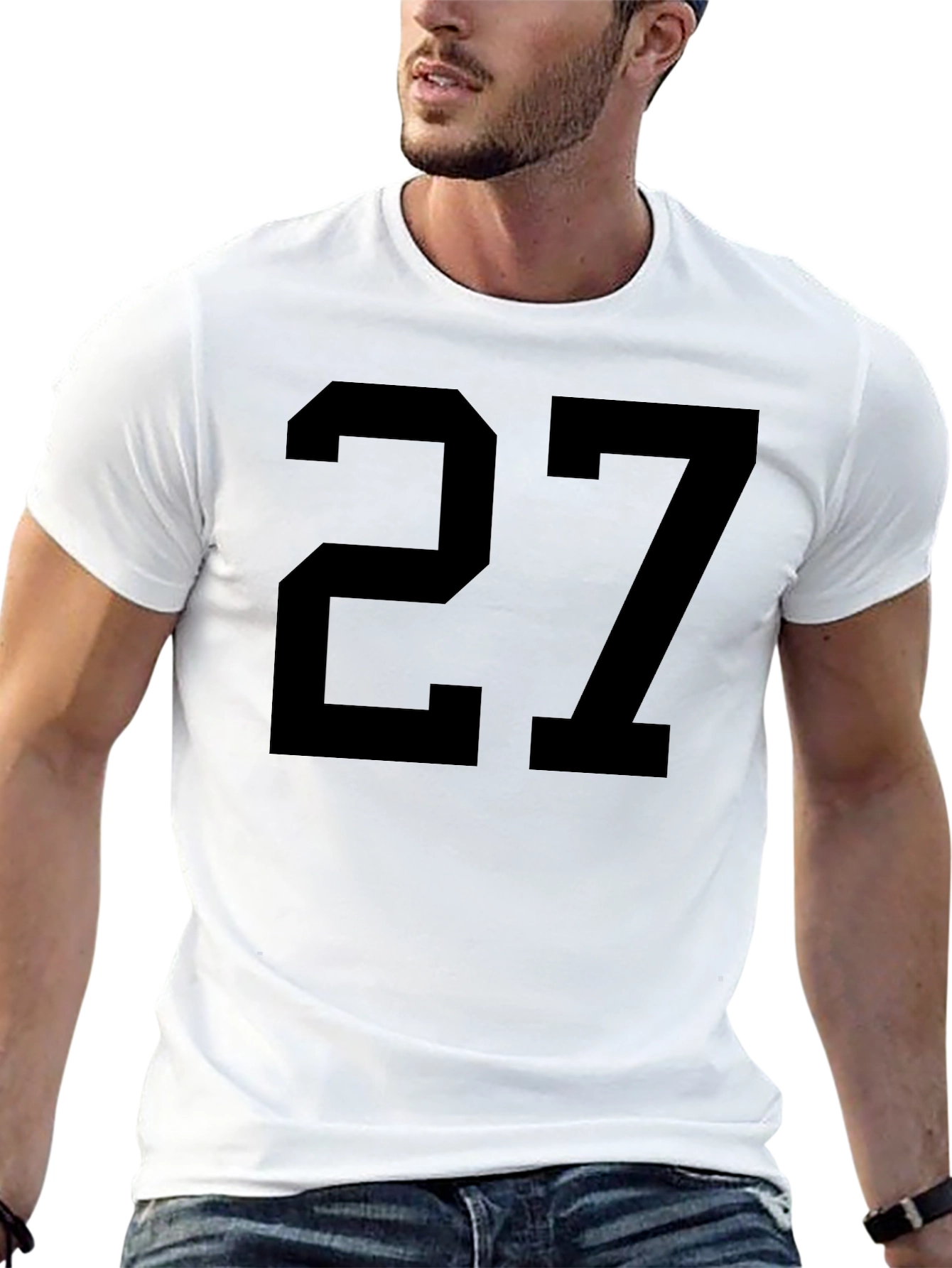 Bold Number 27 Graphic Tee