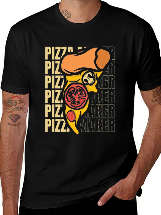 Pizza Maker Graphic T-Shirt - Foodie Tee