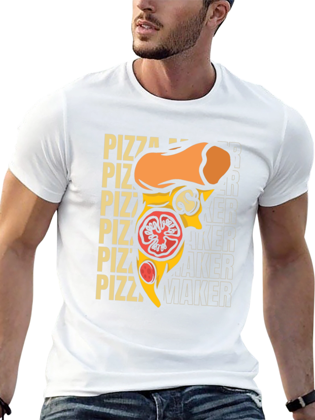 Pizza Maker Graphic T-Shirt - Foodie Tee