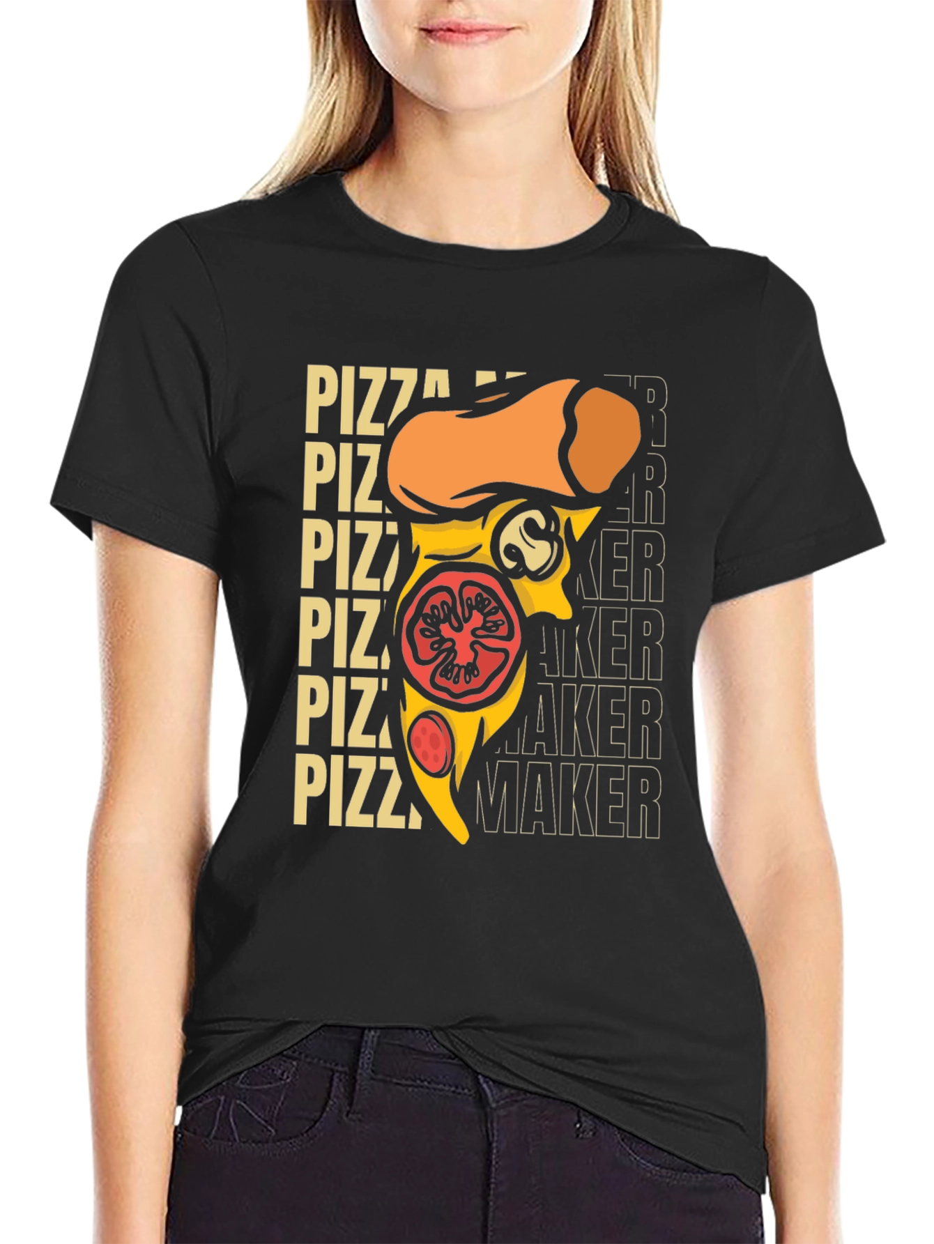 Pizza Maker Graphic T-Shirt - Foodie Tee