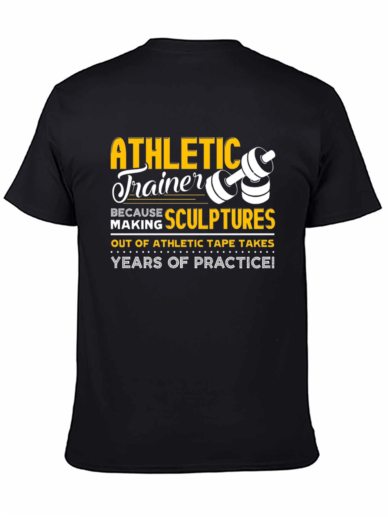 Athletic Trainer Sculpture Black T-Shirt