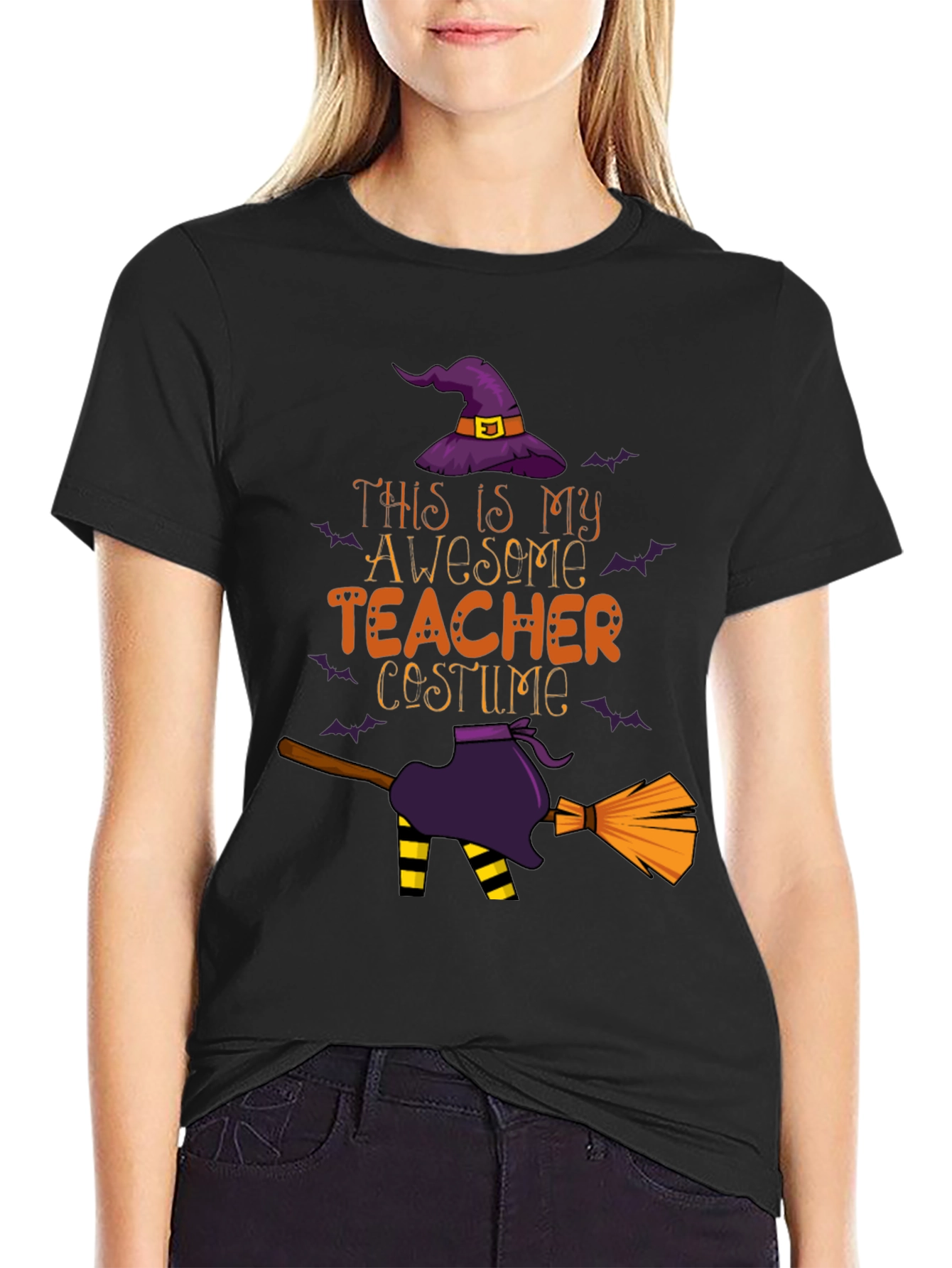 Awesome Teacher Costume Halloween T-Shirt