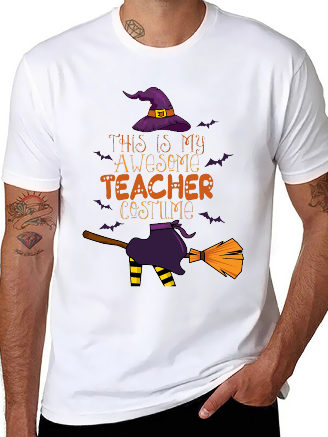 Awesome Teacher Costume Halloween T-Shirt