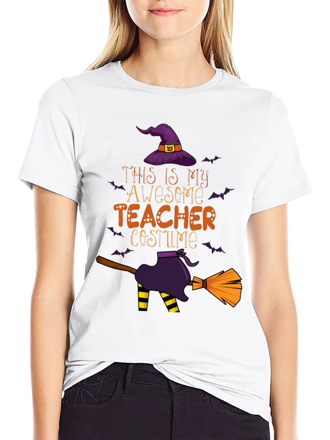 Awesome Teacher Costume Halloween T-Shirt