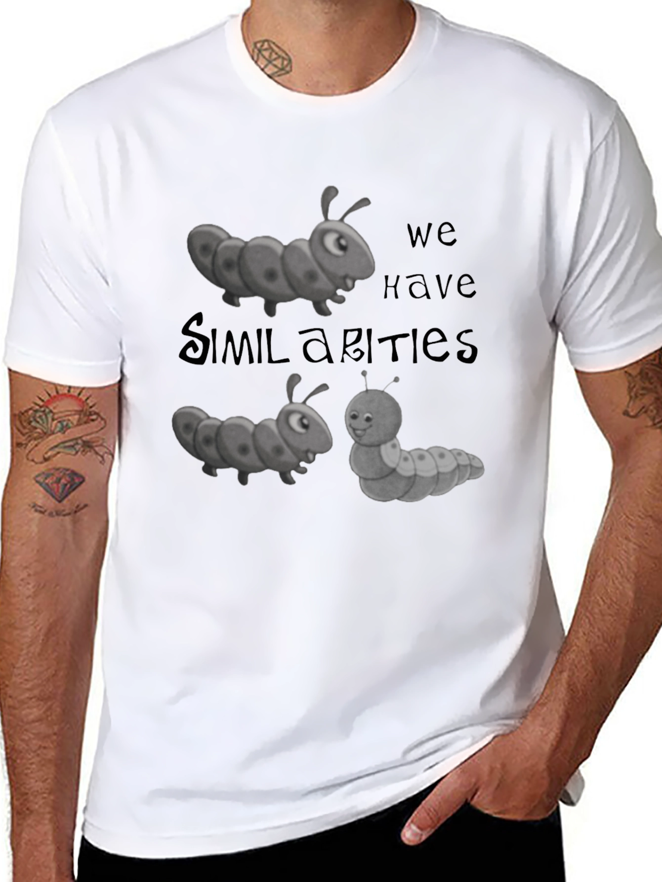 Caterpillar Similarities Graphic Tee