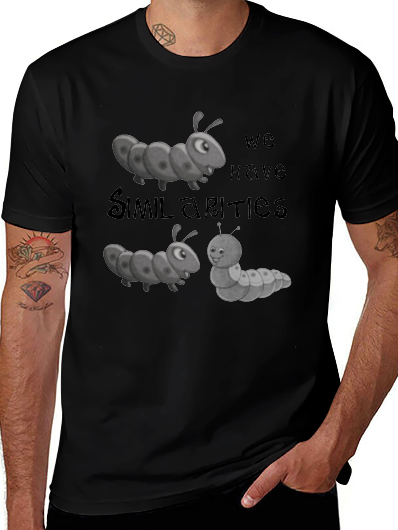 Caterpillar Similarities Graphic Tee
