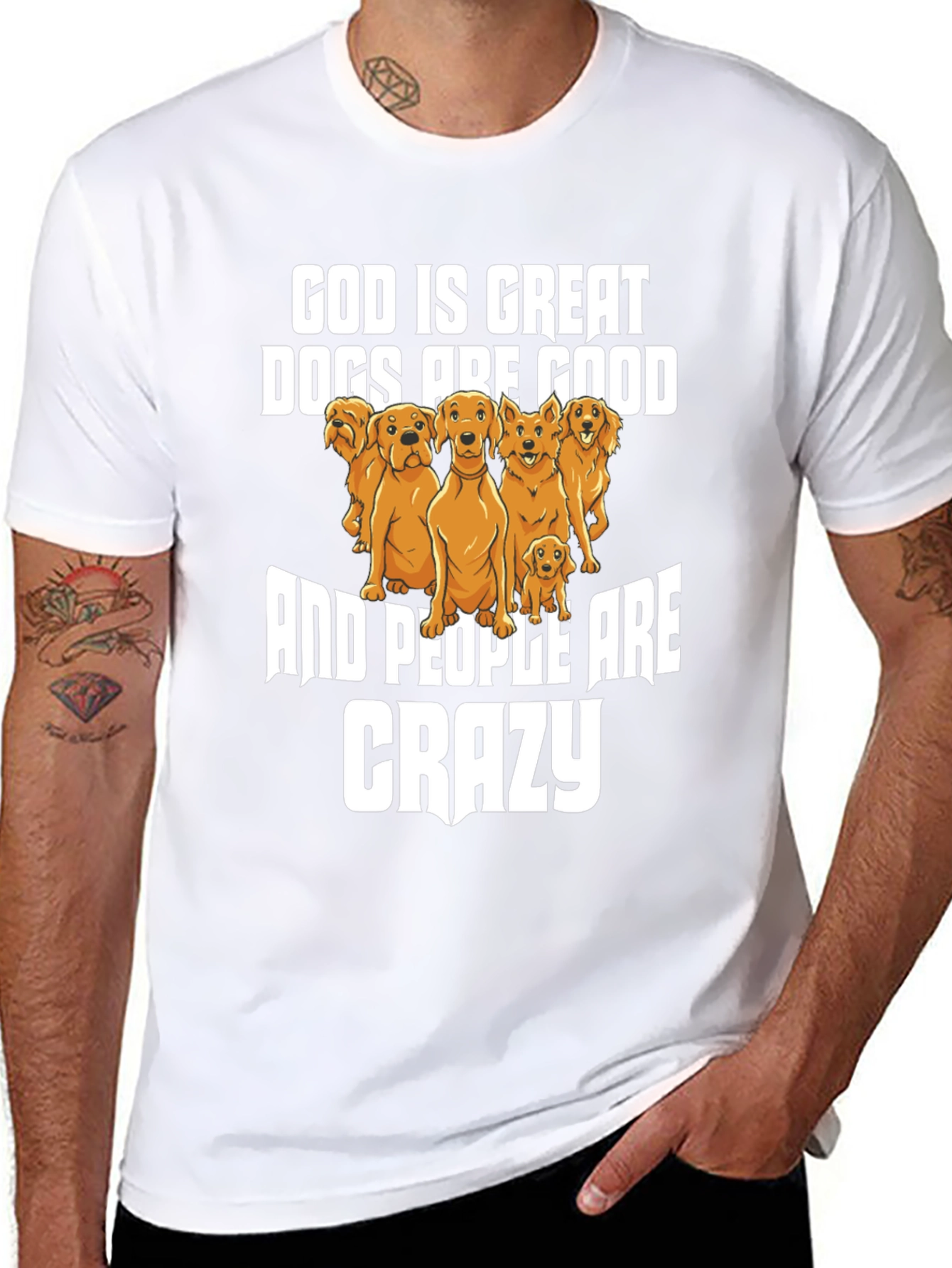God Is Great Dogs Are Good Graphic Tee