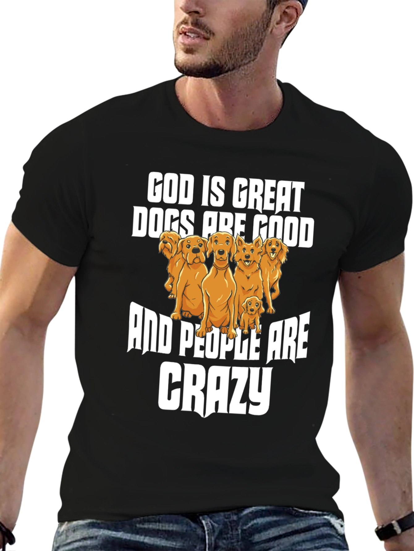 God Is Great Dogs Are Good Graphic Tee