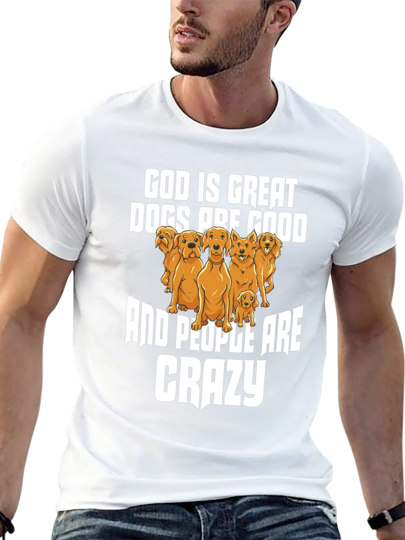 God Is Great Dogs Are Good Graphic Tee