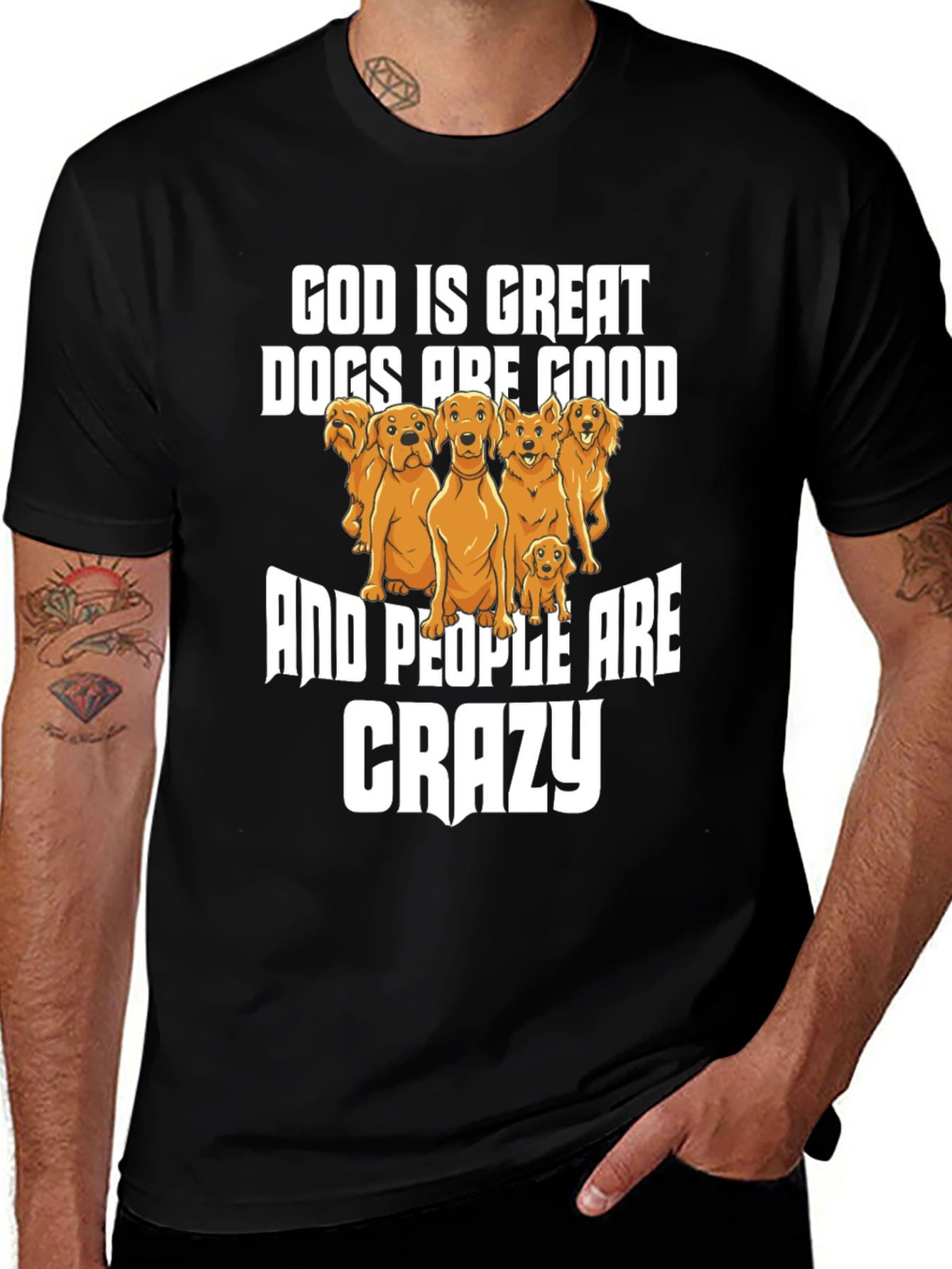 God Is Great Dogs Are Good Graphic Tee