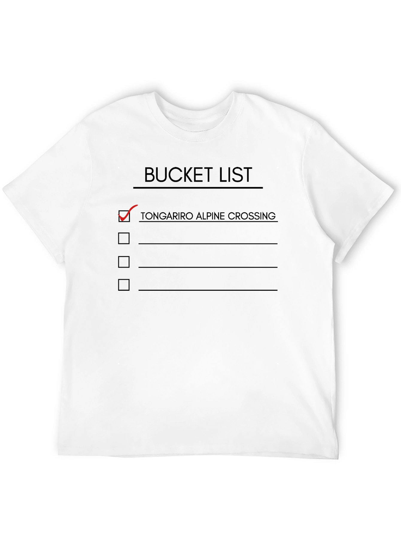 Bucket List Tongariro Alpine Crossing T-Shirt
