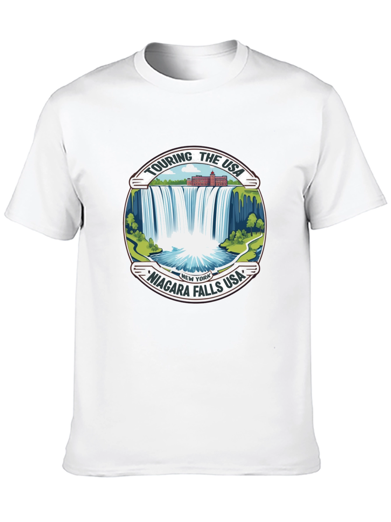 Niagara Falls USA Black T-Shirt | Touring The USA