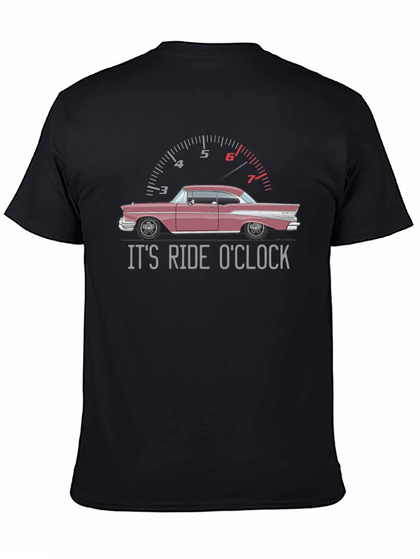 Its Ride OClock Classic Car Graphic T-Shirt