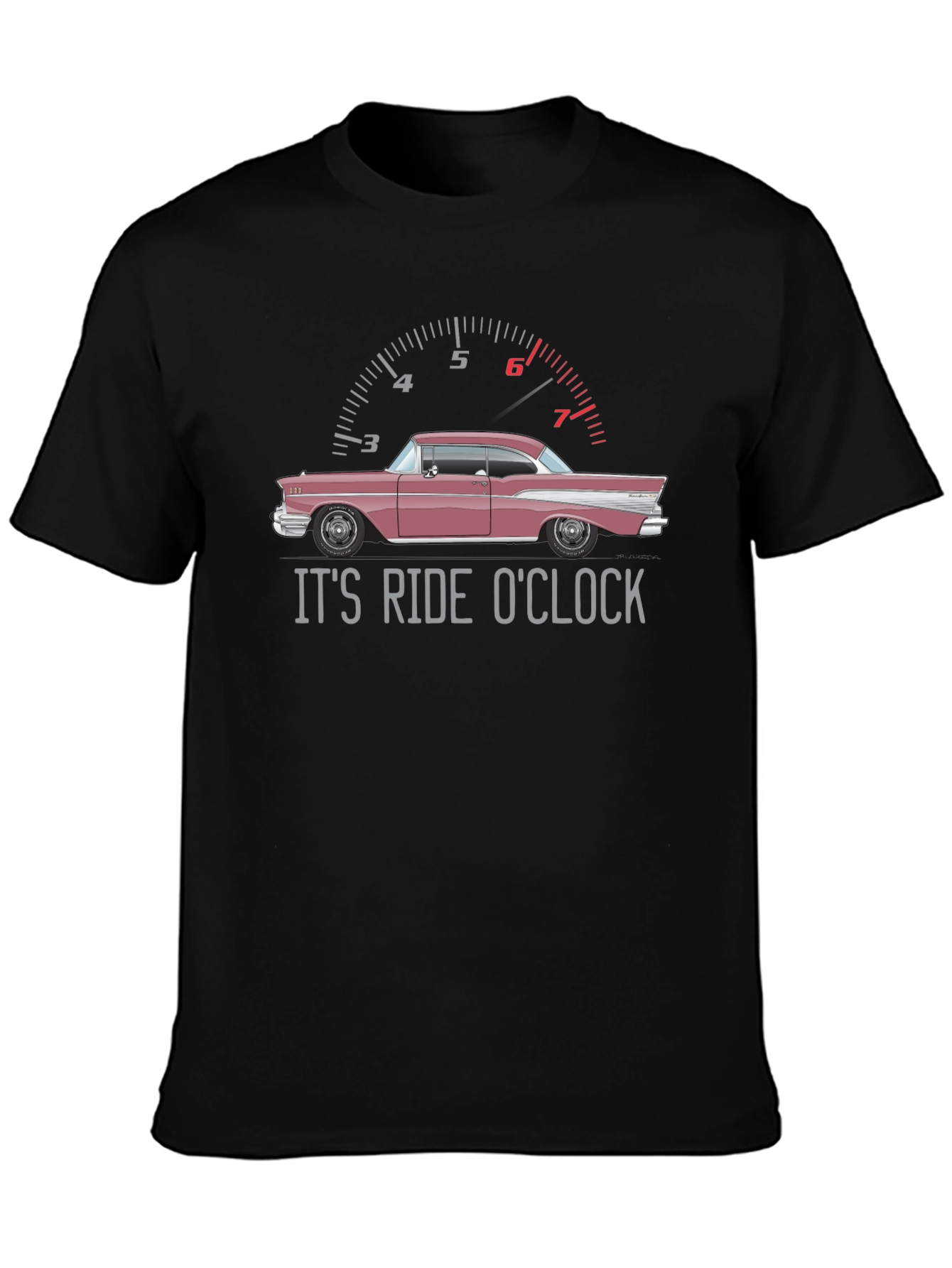 Its Ride OClock Classic Car Graphic T-Shirt