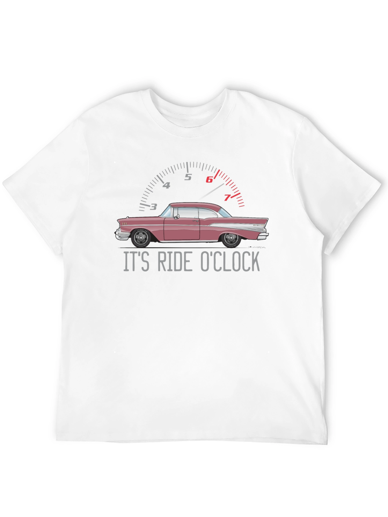 Its Ride OClock Classic Car Graphic T-Shirt