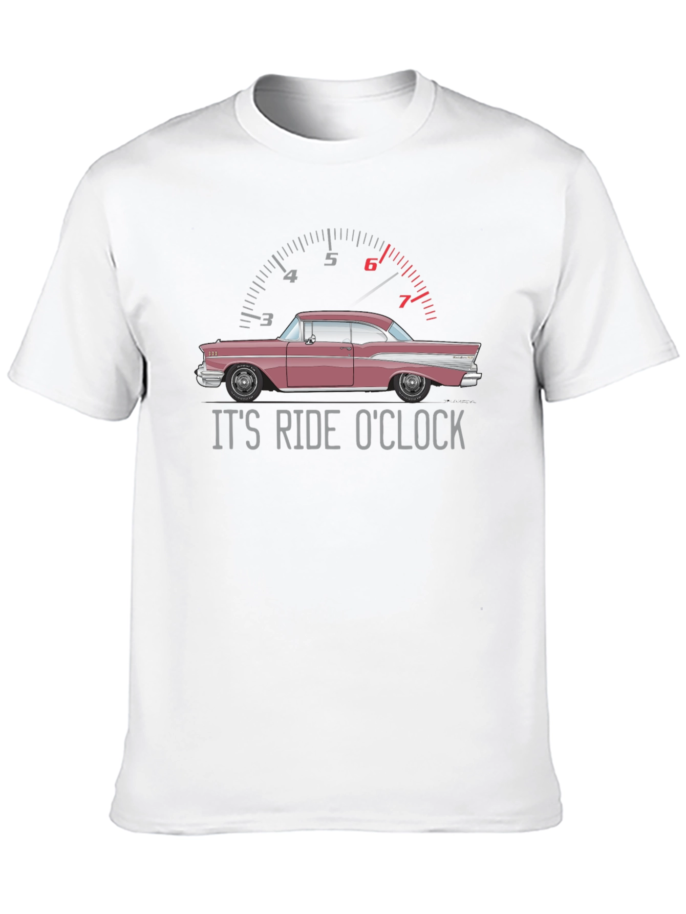 Its Ride OClock Classic Car Graphic T-Shirt