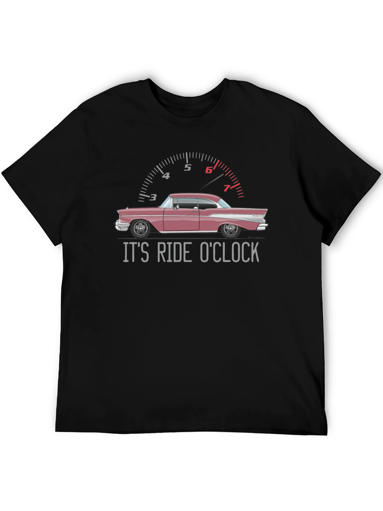 Its Ride OClock Classic Car Graphic T-Shirt