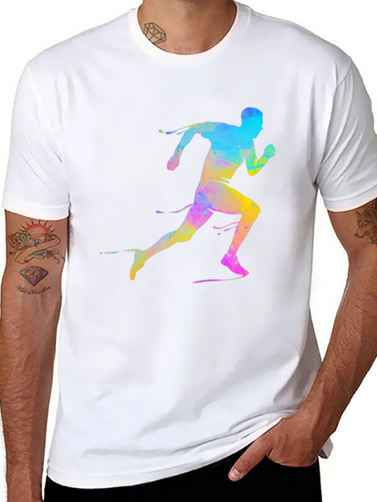 Runner Graphic Tee - Black Cotton Blend