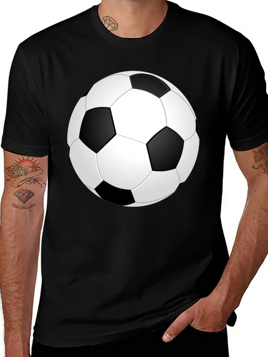 Soccer Ball Graphic Tee - Classic Black T-Shirt