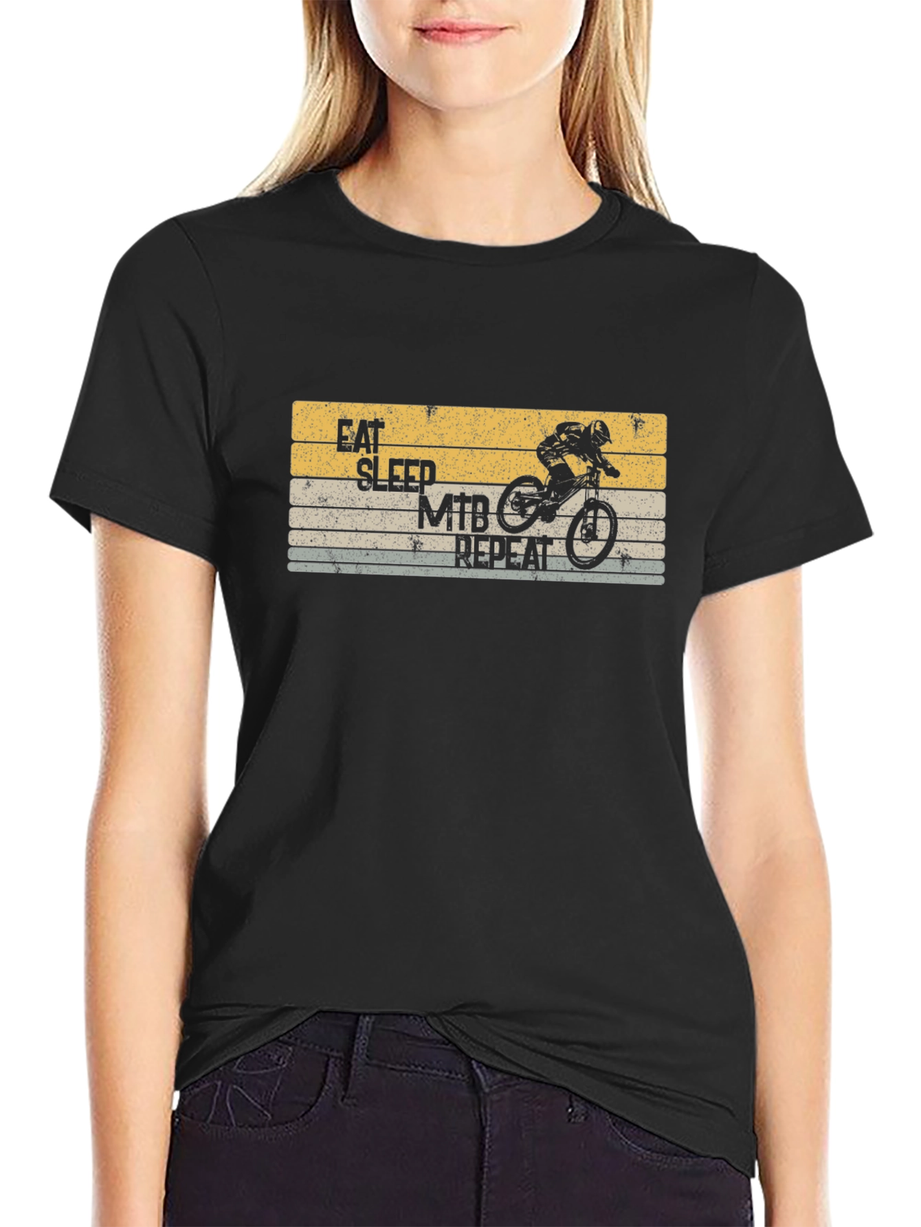 Eat Sleep MTB Repeat T-Shirt - Mountain Bike Tee