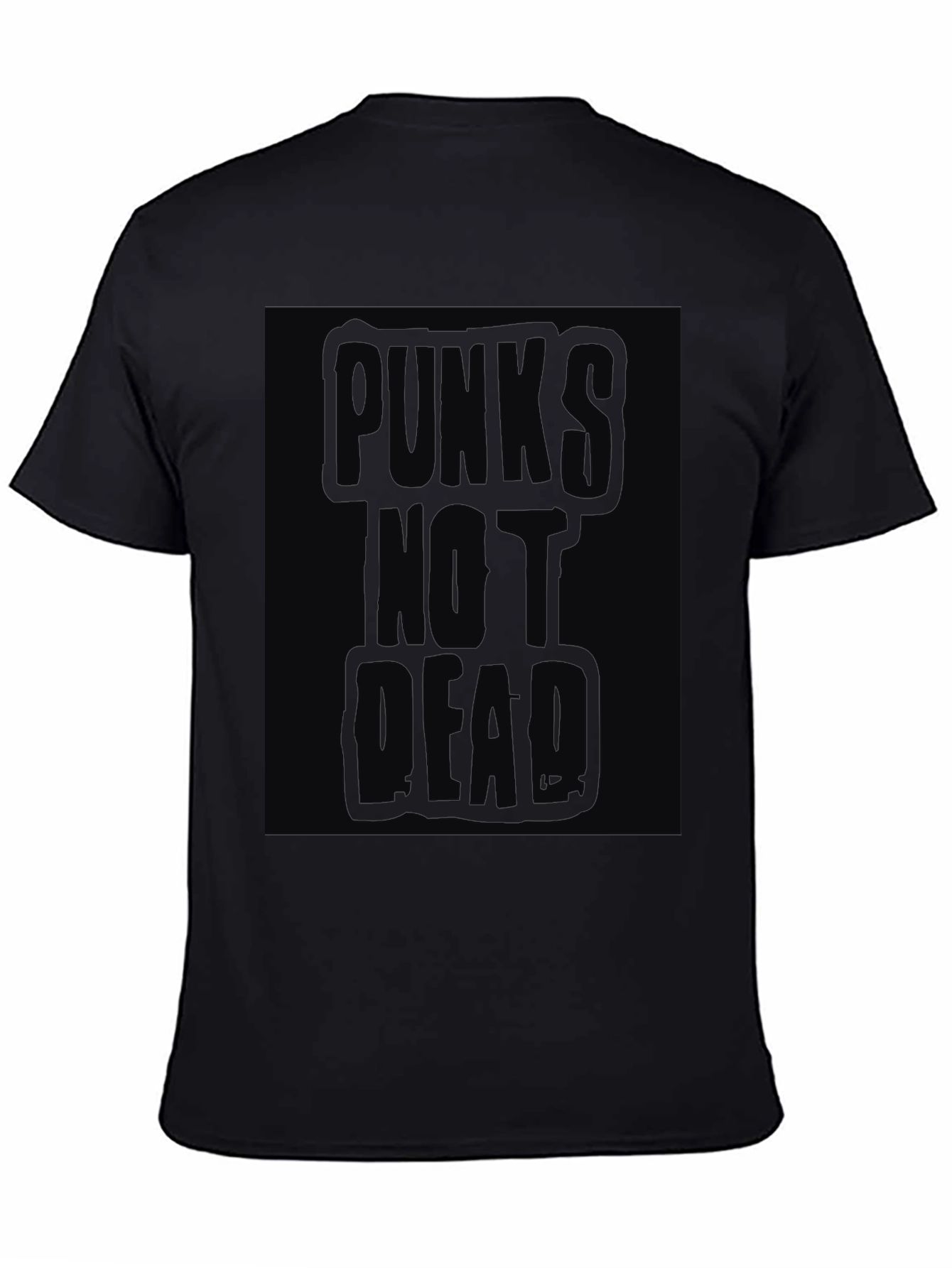 Puncks Not Dead Graphic T-Shirt - Black
