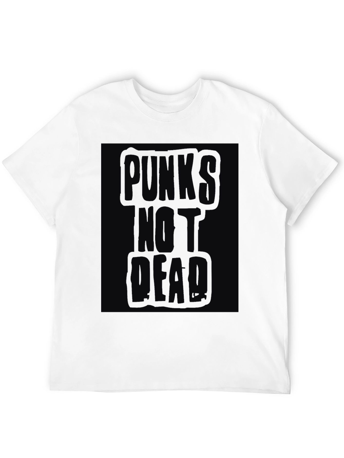Puncks Not Dead Graphic T-Shirt - Black