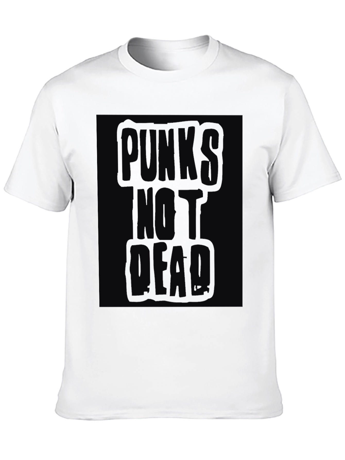 Puncks Not Dead Graphic T-Shirt - Black