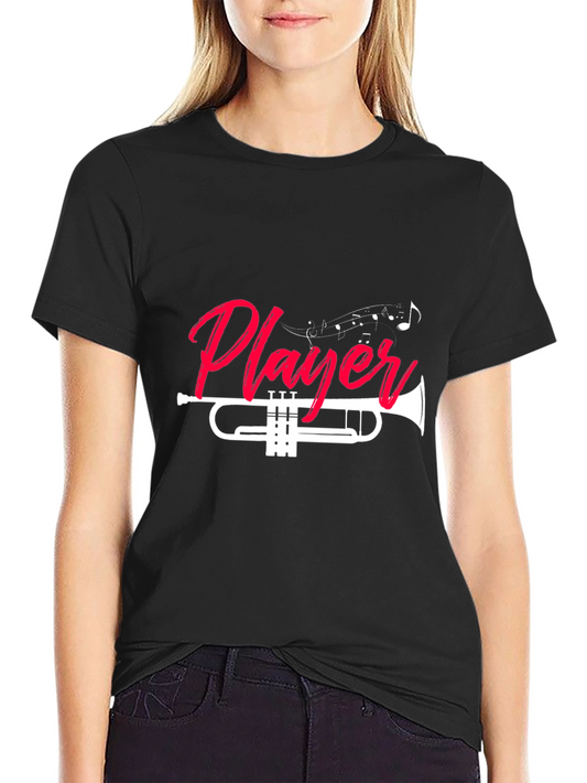 Trumpet Player Graphic Tee - Music Lover Shirt