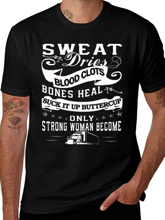Strong Woman Trucker Graphic Tee