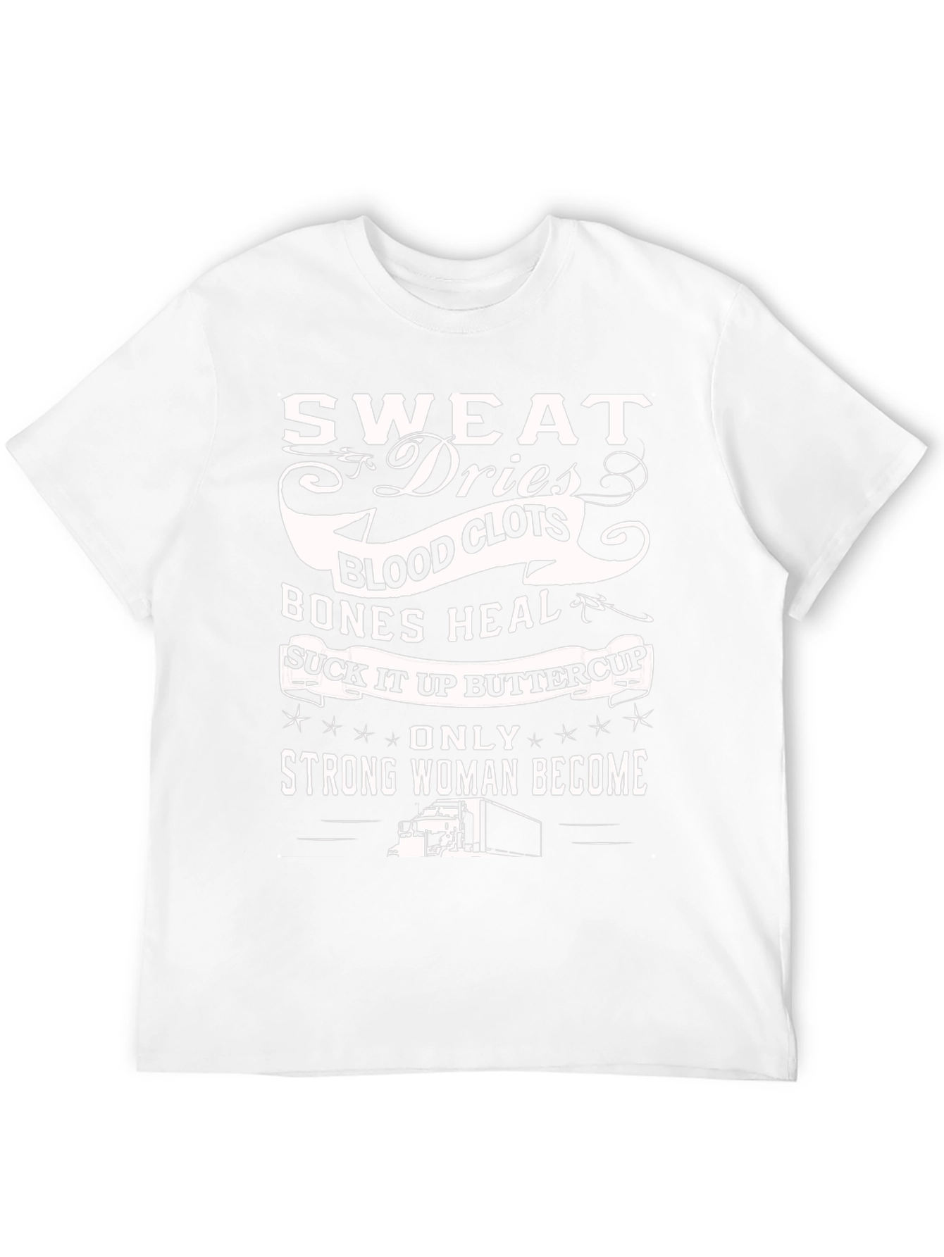 Strong Woman Trucker Graphic Tee