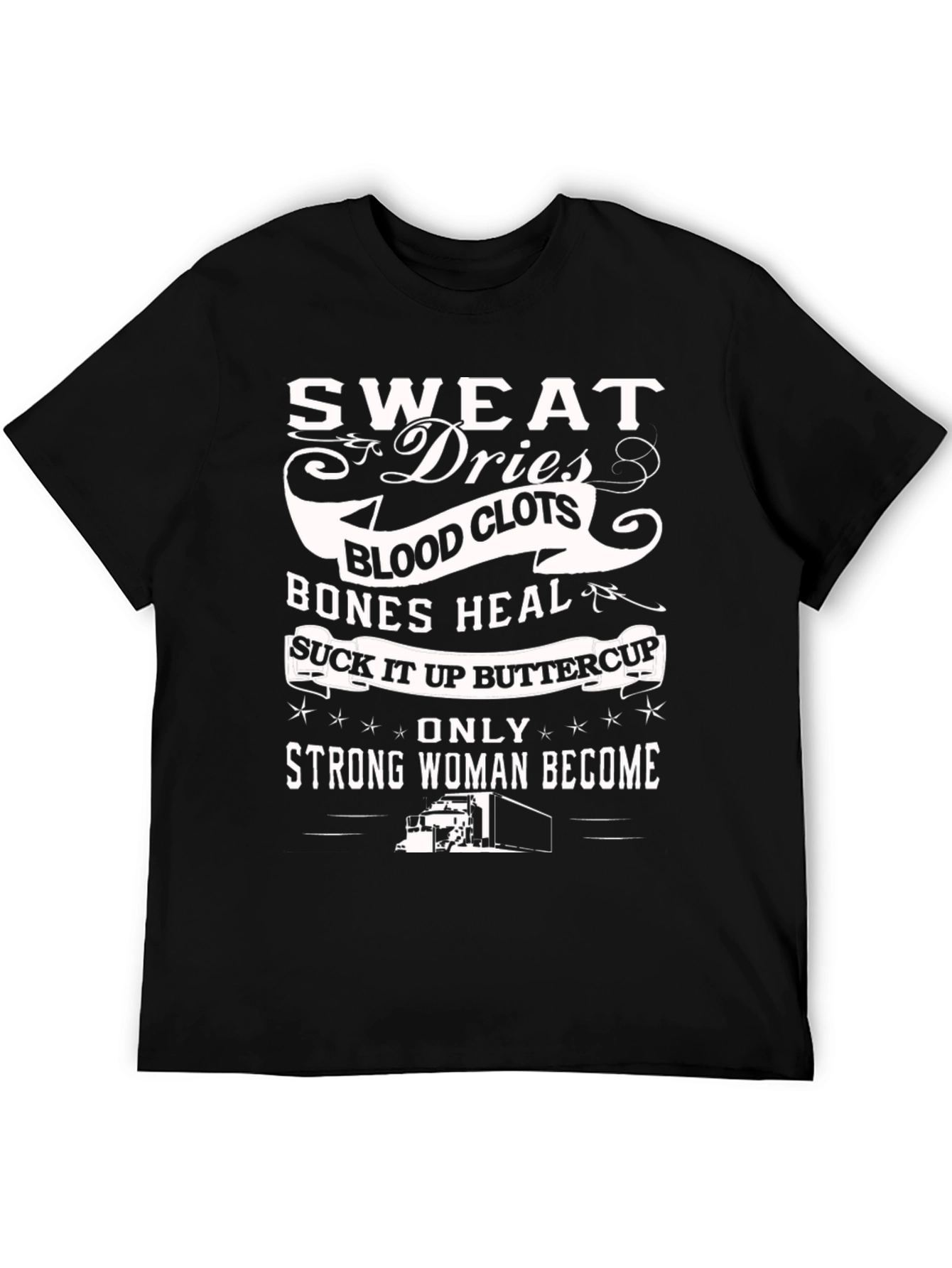 Strong Woman Trucker Graphic Tee