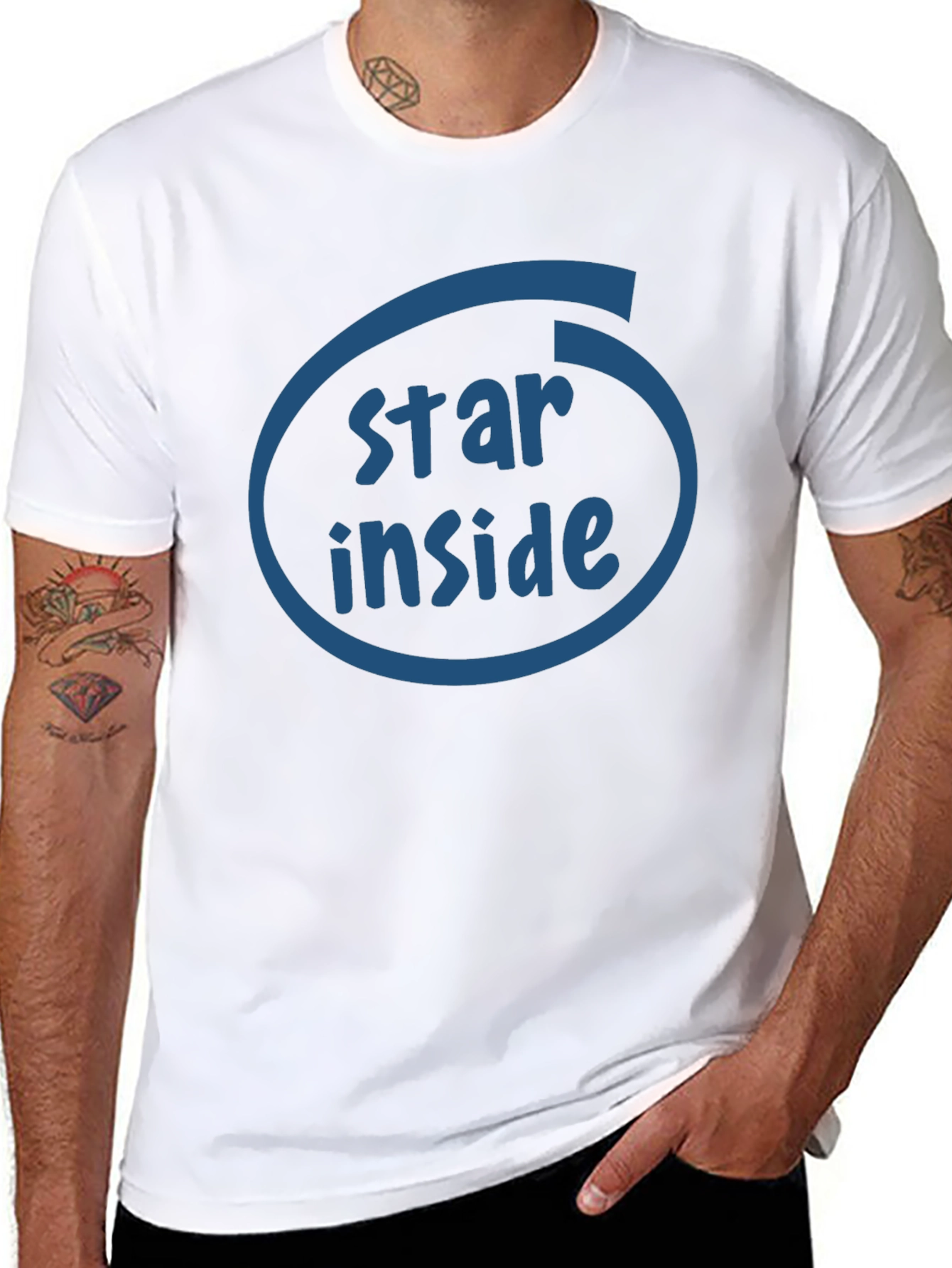 Star Inside Graphic T-Shirt - Soft Cotton Blend