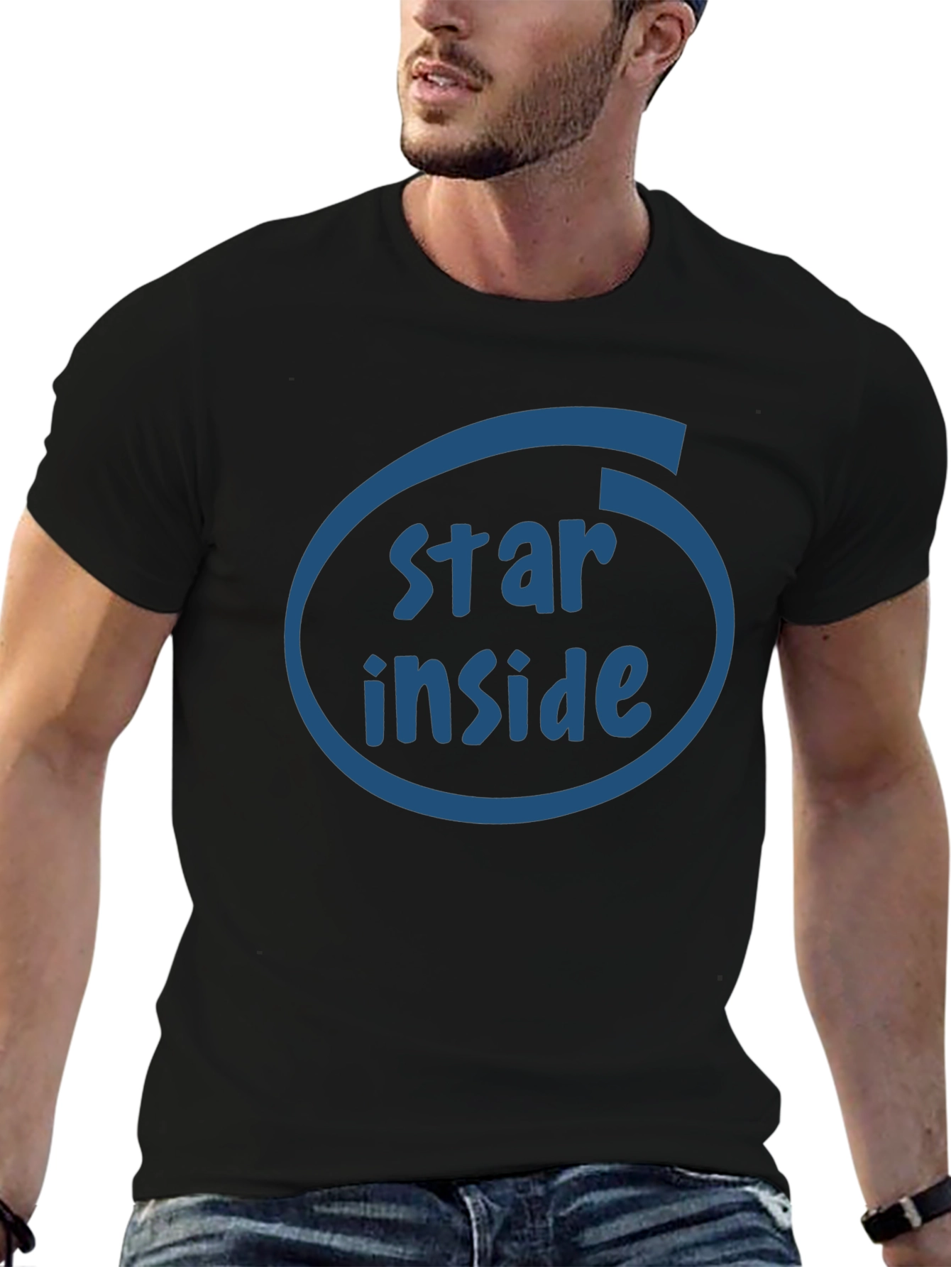 Star Inside Graphic T-Shirt - Soft Cotton Blend
