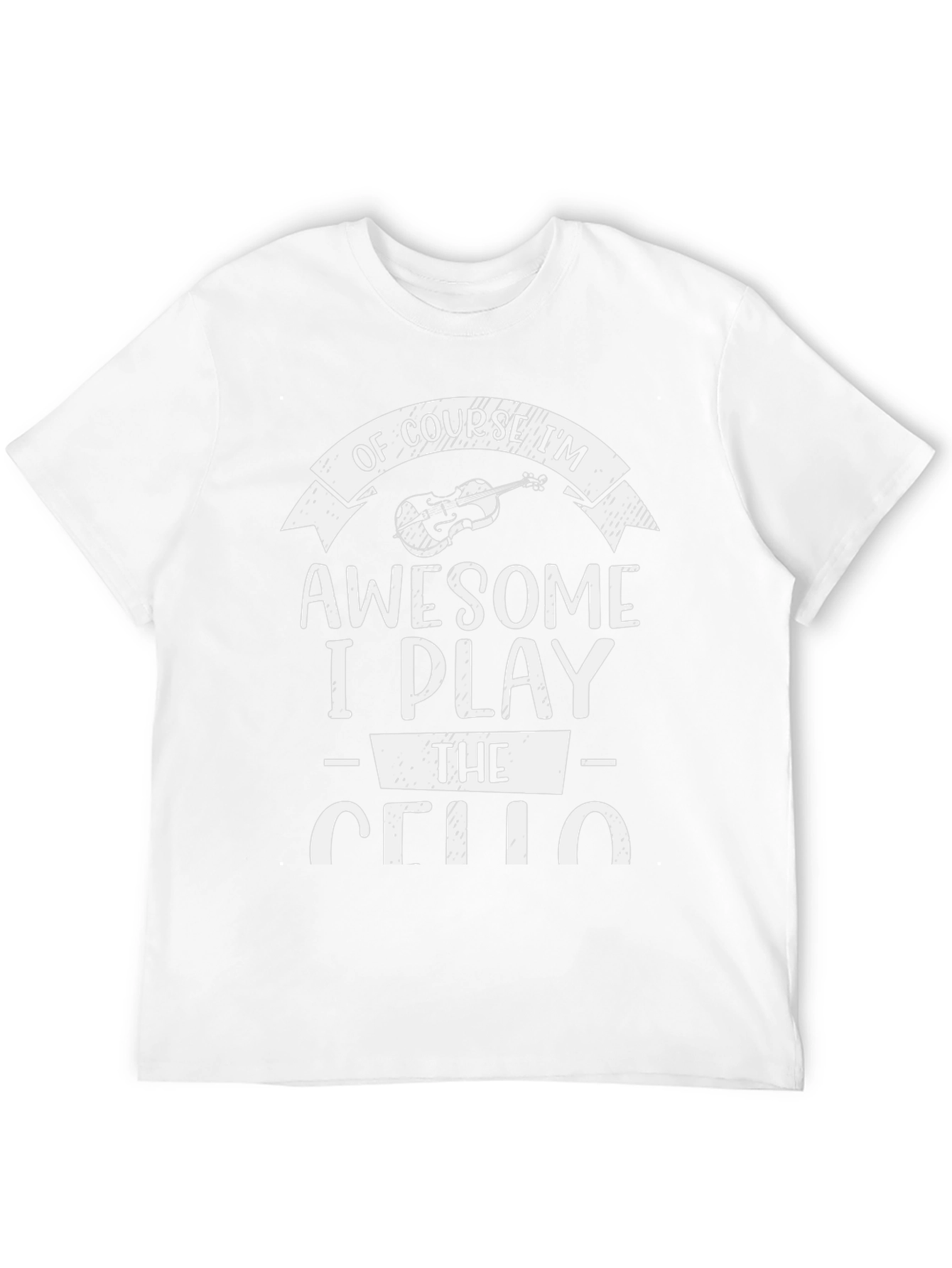 Awesome Cello Player Black T-Shirt