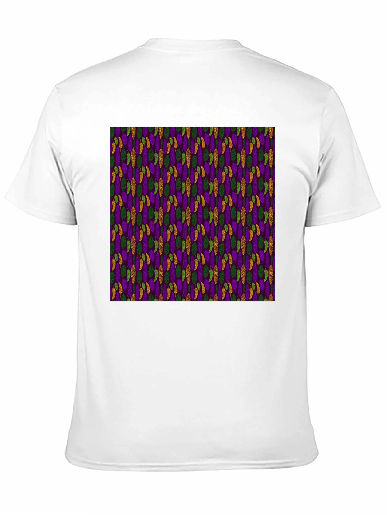 Mardi Gras Pattern Black Tee