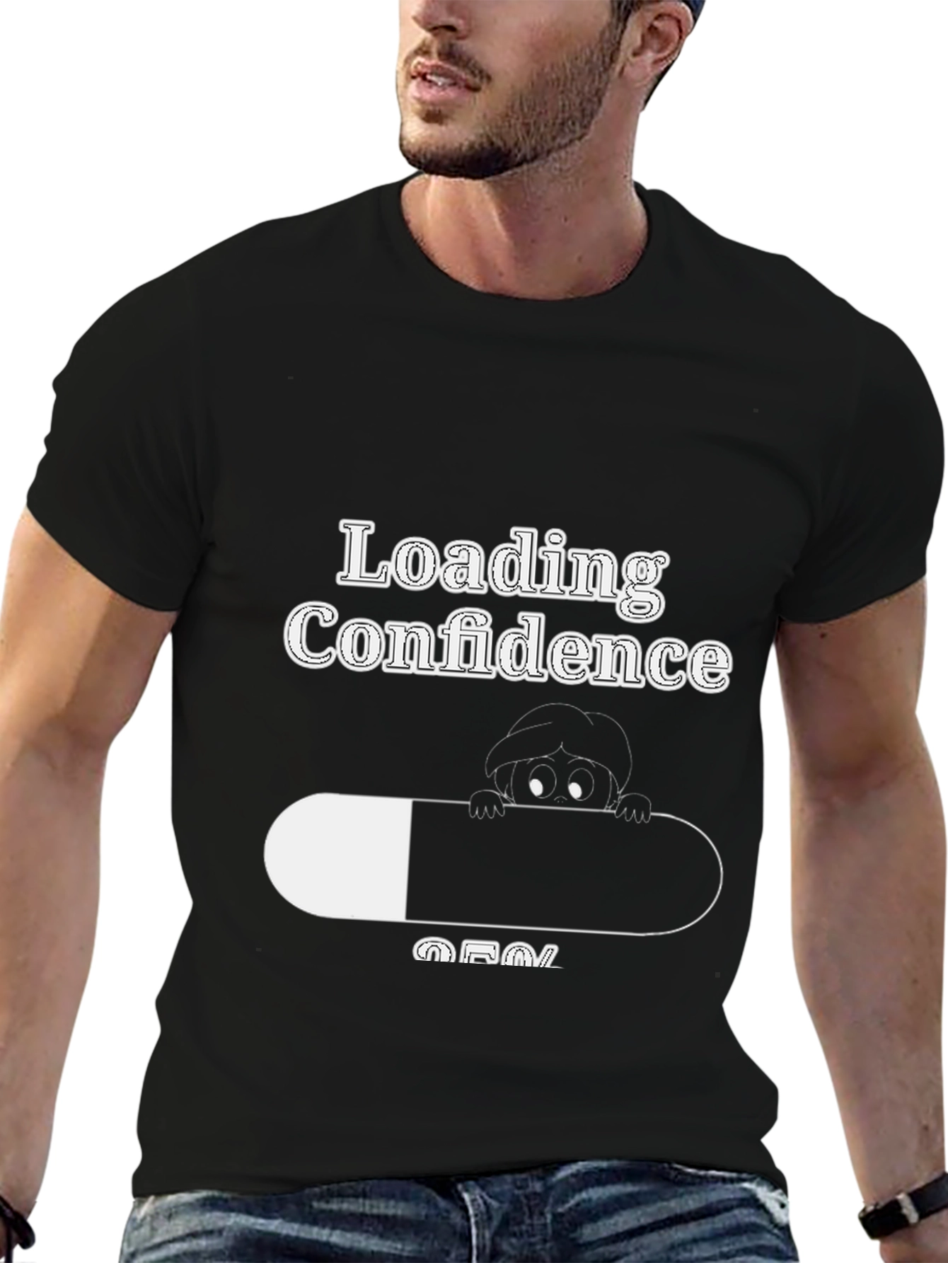 Loading Confidence Black T-Shirt