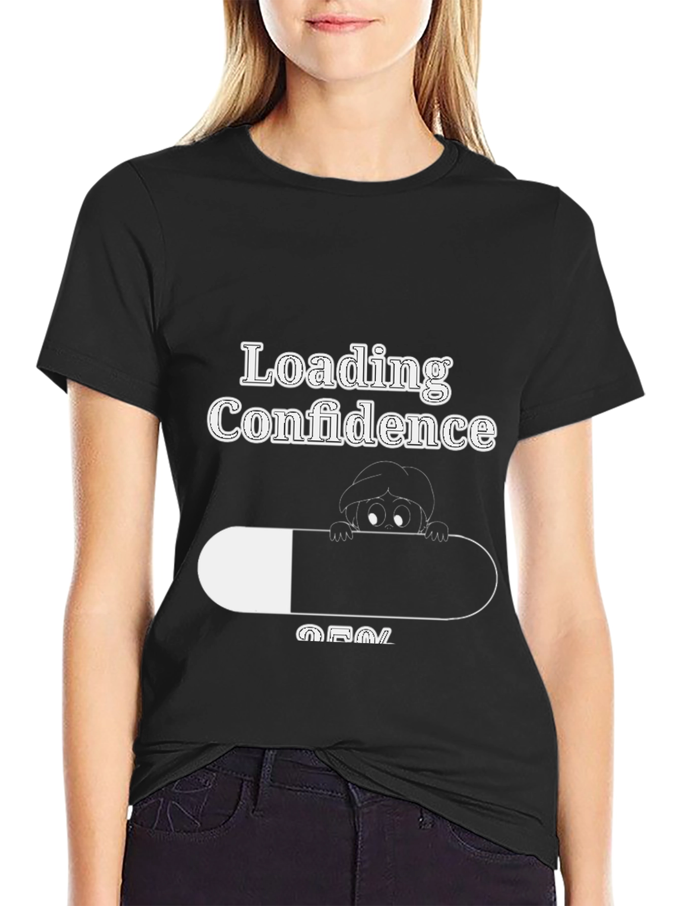 Loading Confidence Black T-Shirt