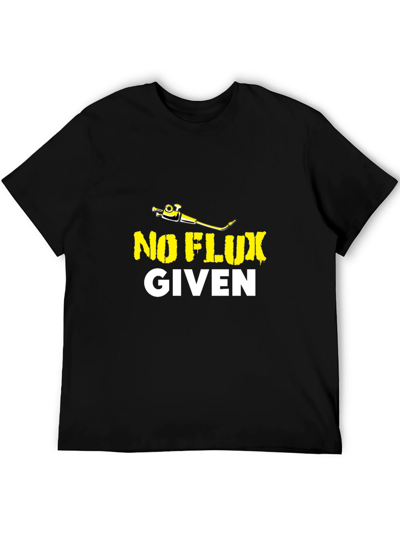 No Flux Given Mens Black T-Shirt