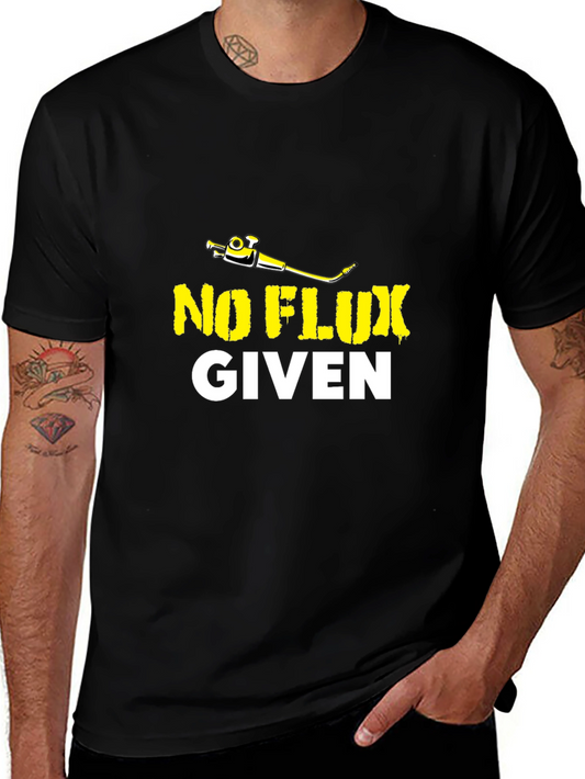 No Flux Given Mens Black T-Shirt