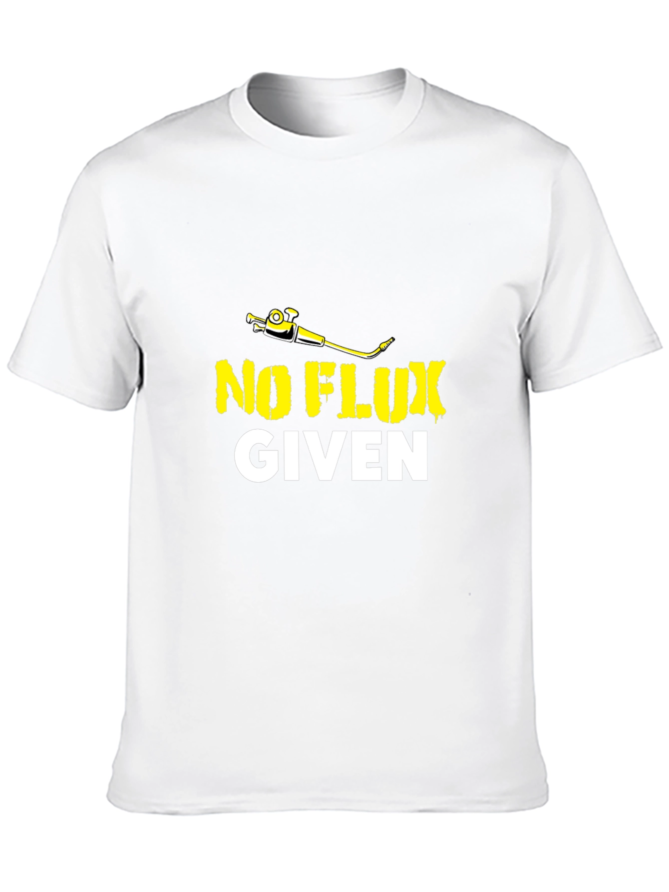 No Flux Given Mens Black T-Shirt