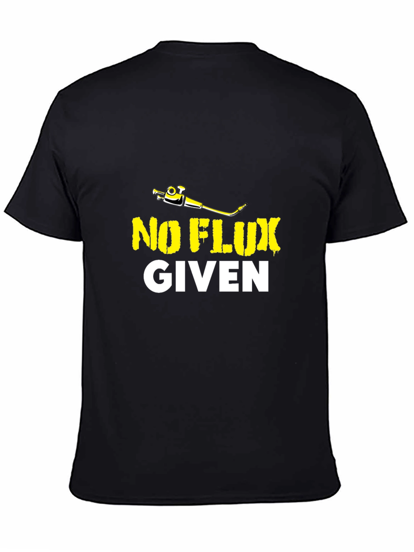 No Flux Given Mens Black T-Shirt