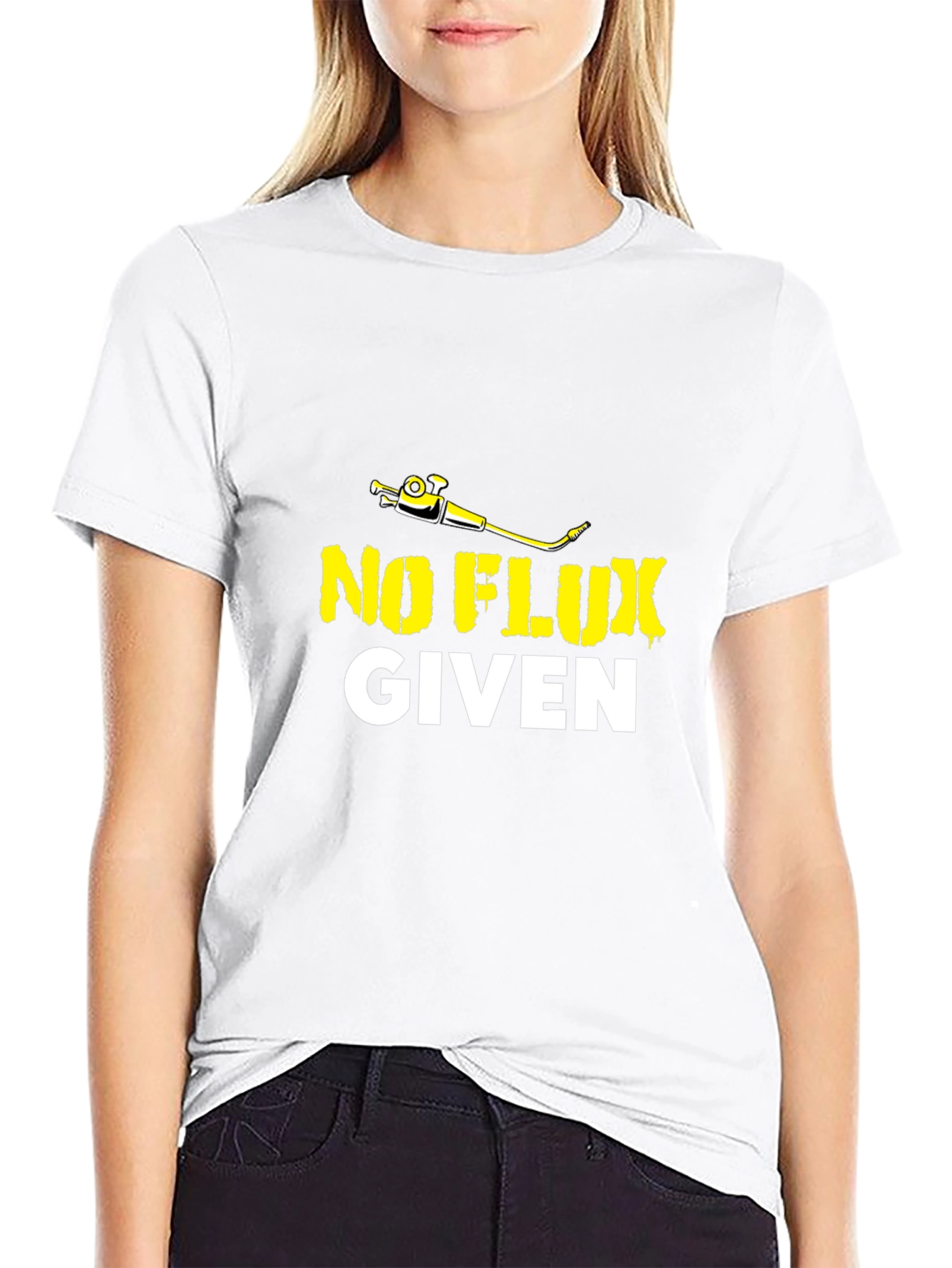 No Flux Given Mens Black T-Shirt