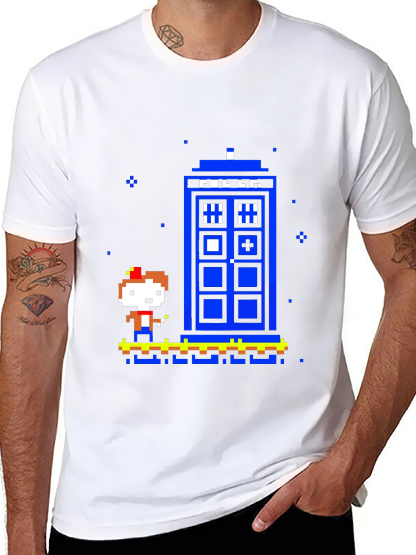 Retro 8-Bit Doctor Who T-Shirt