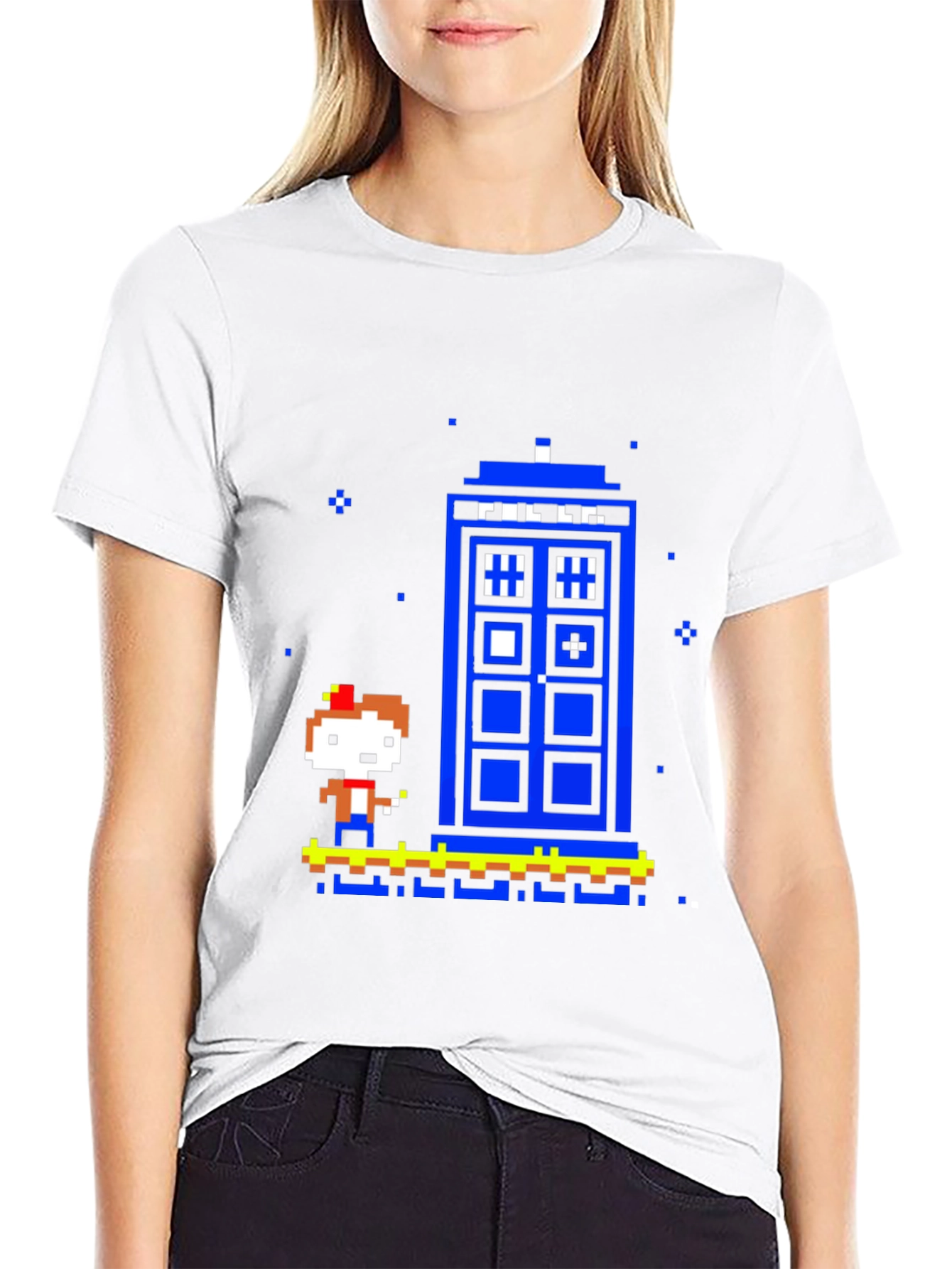 Retro 8-Bit Doctor Who T-Shirt
