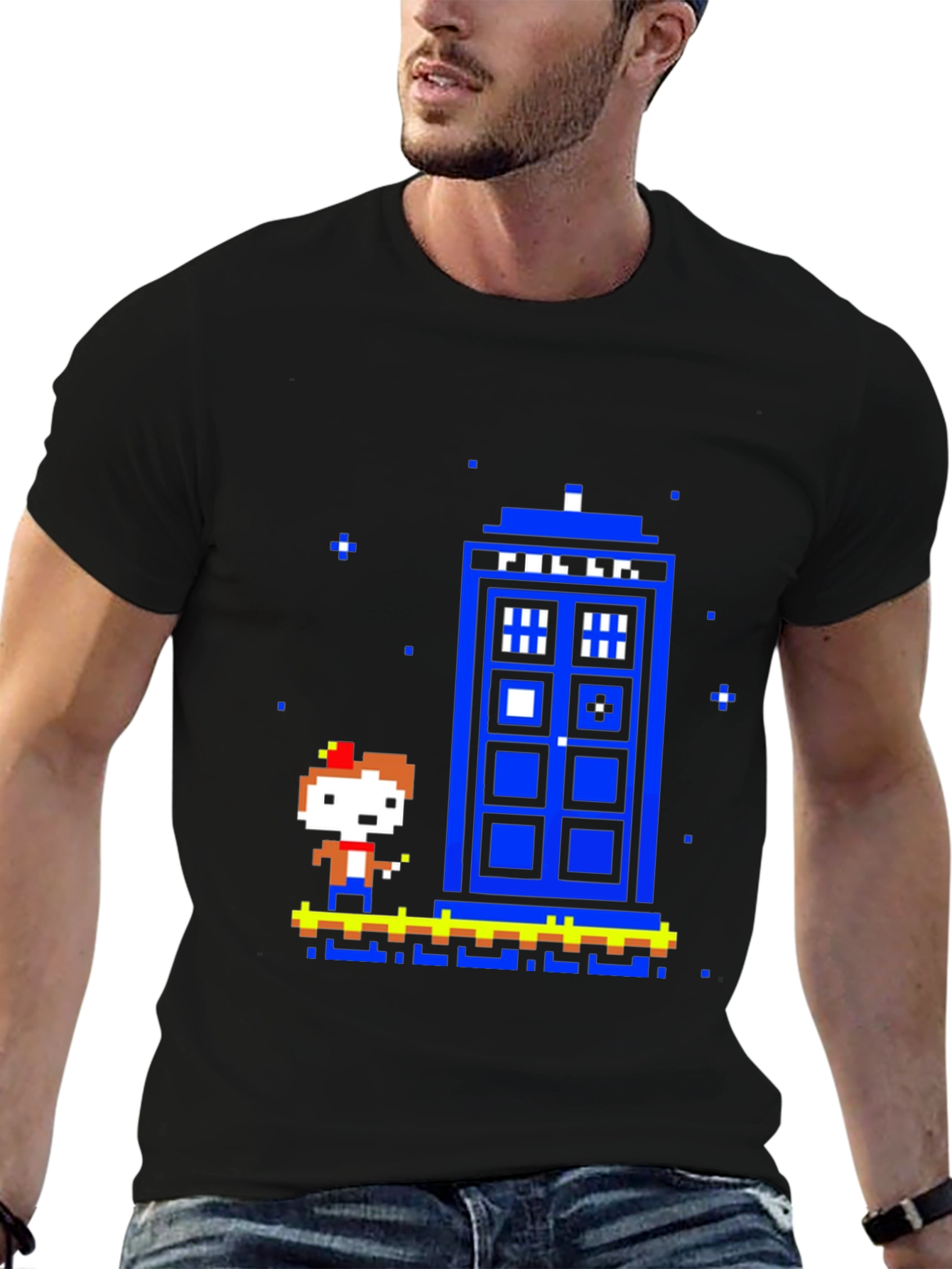 Retro 8-Bit Doctor Who T-Shirt