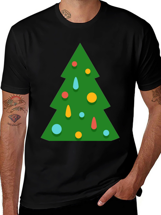 Festive Christmas Tree Graphic Tee - Holiday Style