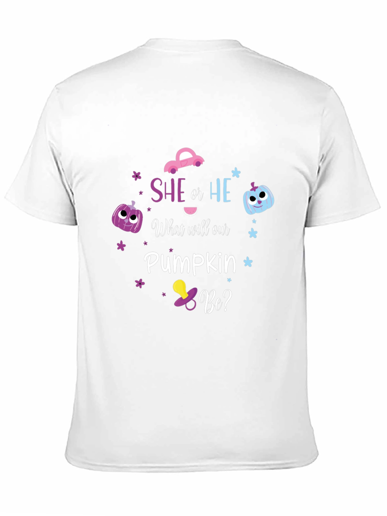 She or He Pumpkin Gender Reveal T-Shirt