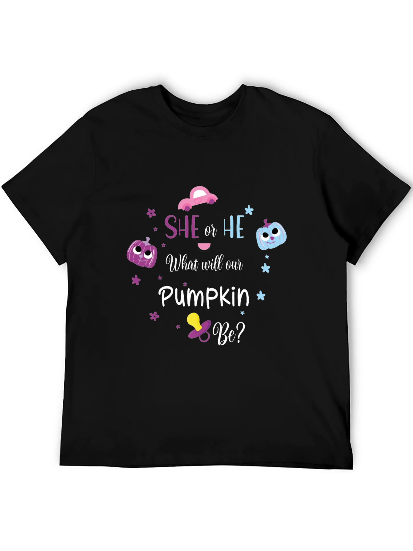 She or He Pumpkin Gender Reveal T-Shirt