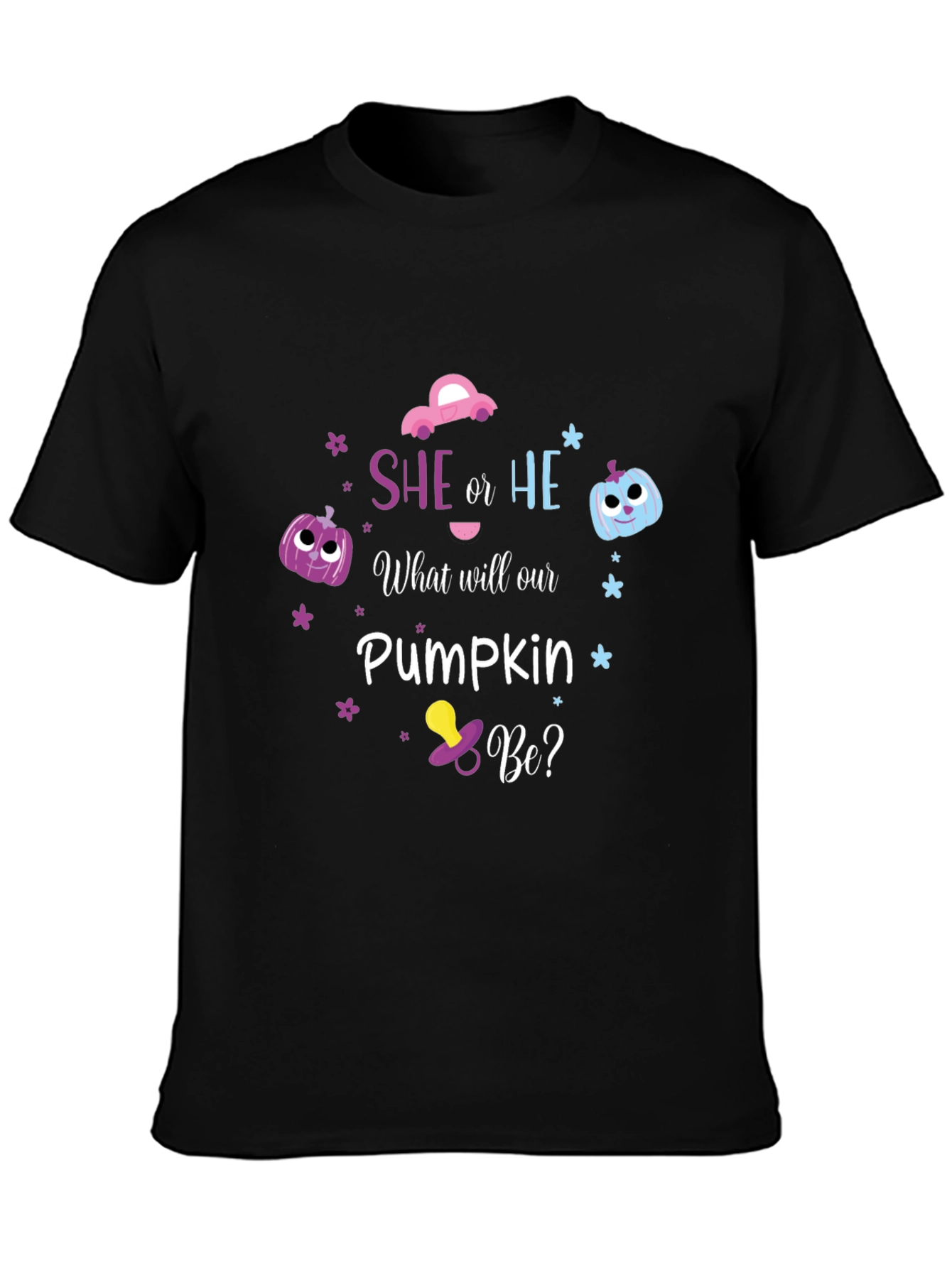 She or He Pumpkin Gender Reveal T-Shirt