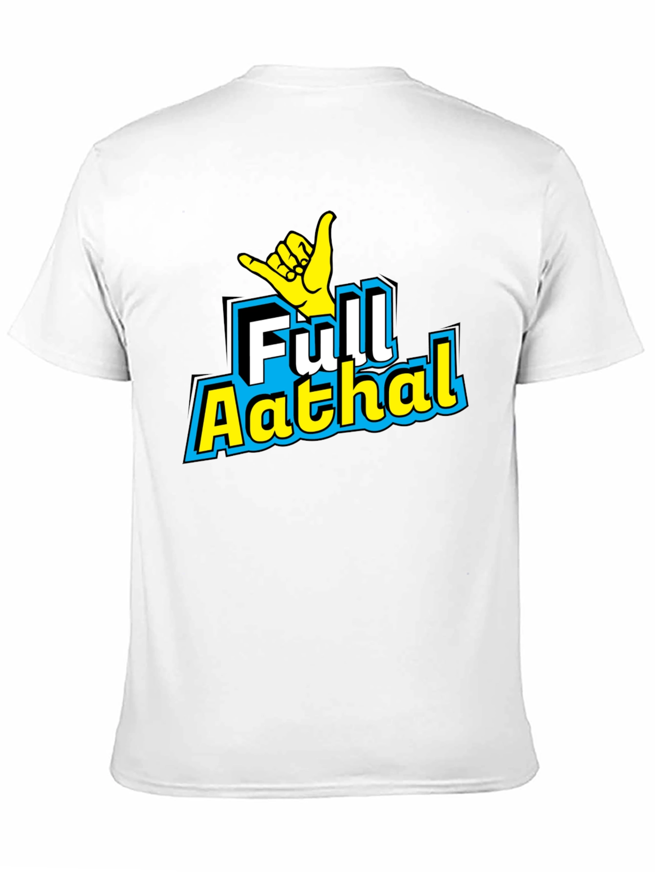 Full Aathal Graphic Tee - Hang Loose Black T-Shirt